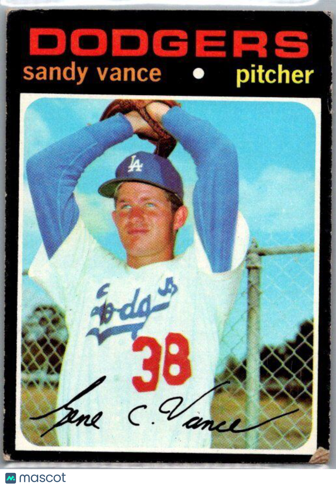 1971 Topps #34 Sandy Vance