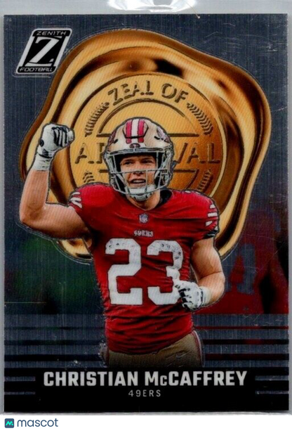 2023 Panini Zenith - Zeal of Approval #12 Christian McCaffrey