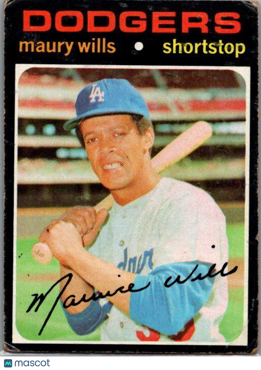 1971 Topps #385 Maury Wills