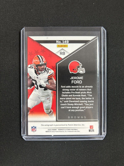 2022 Panini Rookies & Stars - Rookies #149 Jerome Ford (RC) /299