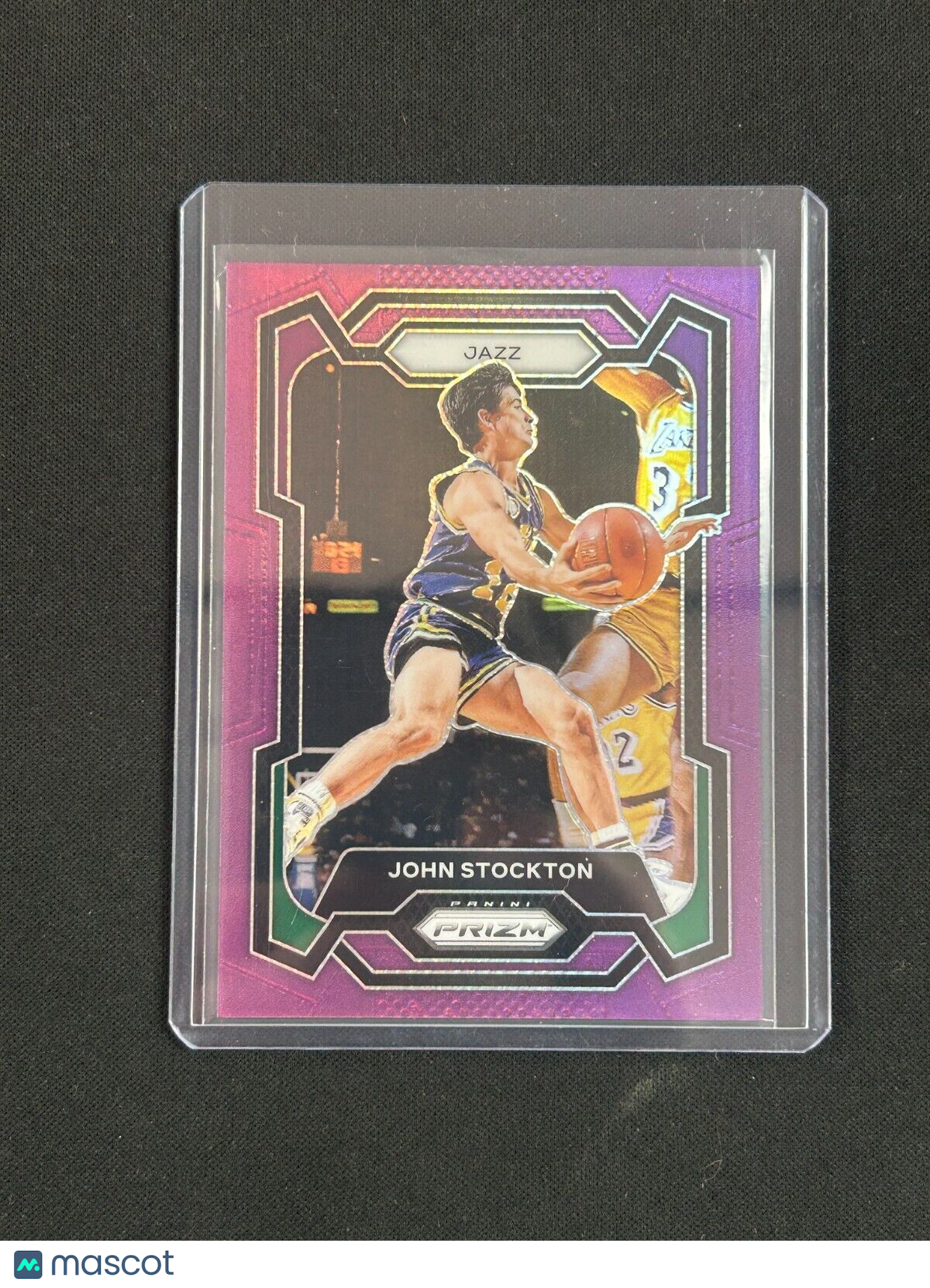 2023-24 Panini Prizm Purple - #198 John Stockton /99