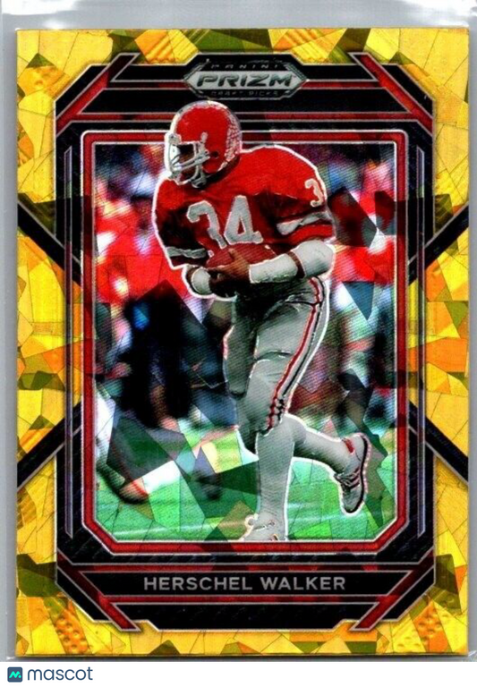 2023 Panini Prizm Draft Picks - Gold Ice Prizm #43 Herschel Walker