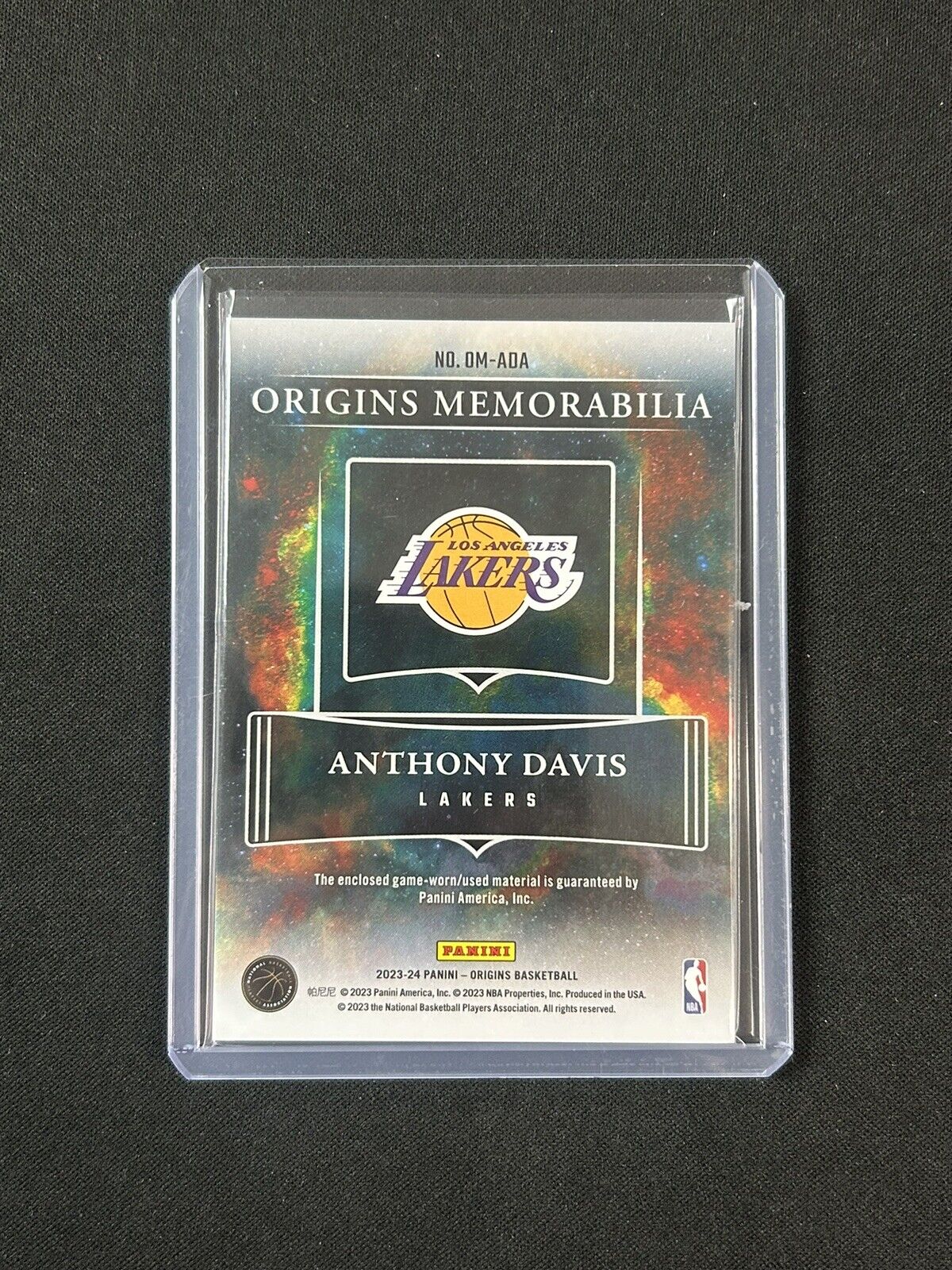 2023 Panini Origins Origins Memorabilia Anthony Davis