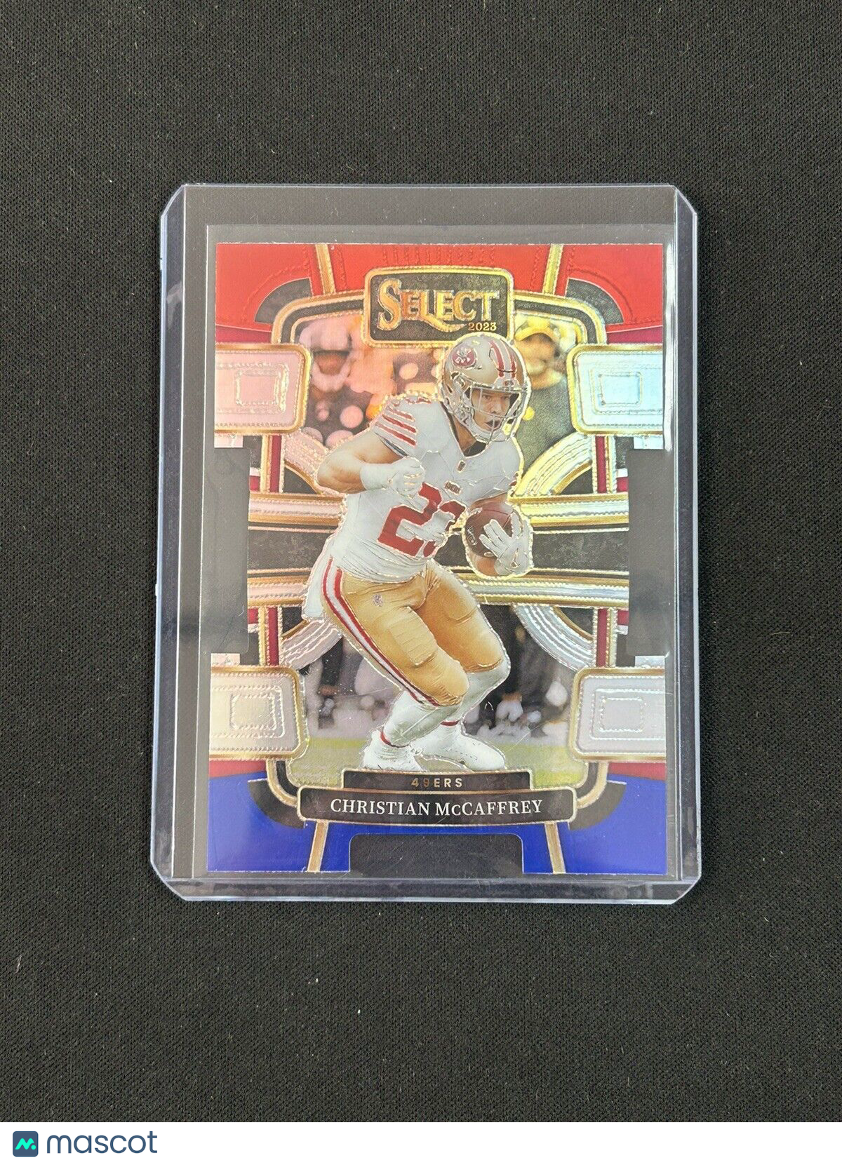 2023 Panini Select Concourse Red White and Blue Die Cut Christian Mccaffrey