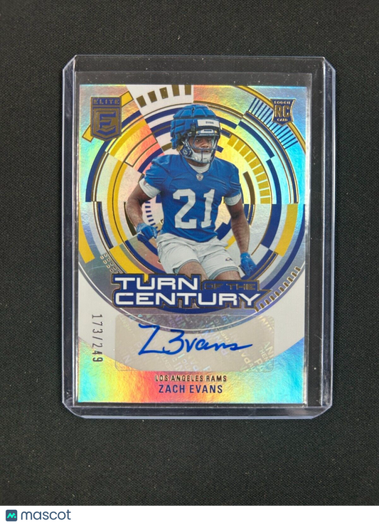 2023 Panini Donruss Elite Turn of the Century #TC-ZEV Zach Evans Auto /249 RC