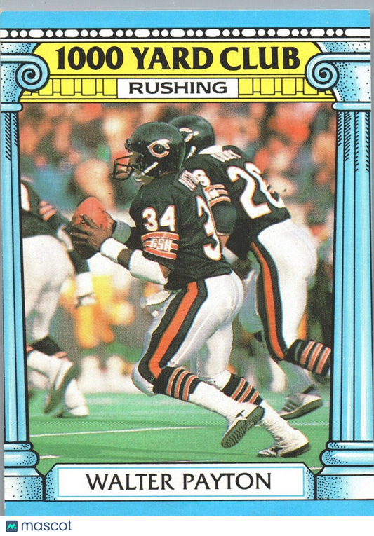 1987 Topps Walter Payton #7 1000 Yard Rushing Club