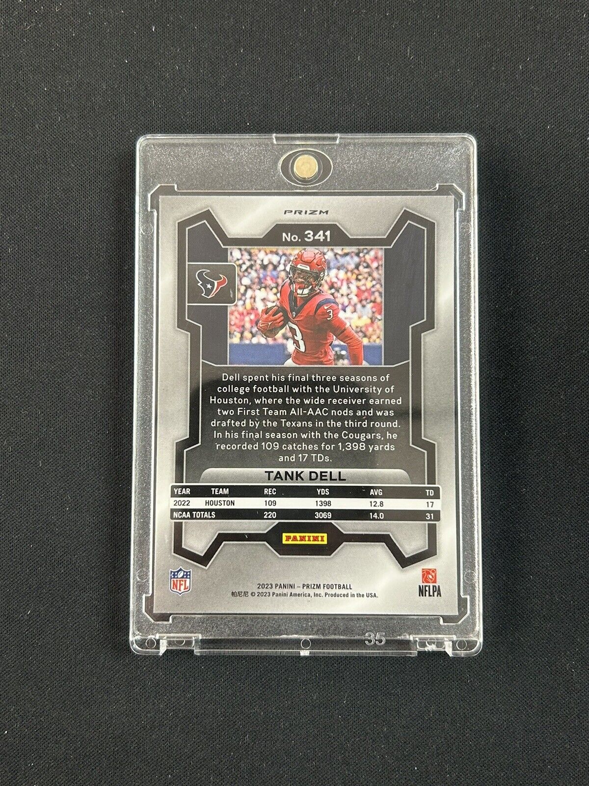 2023 Panini Prizm Tank Dell Black And White Checkered Prizm RC SP