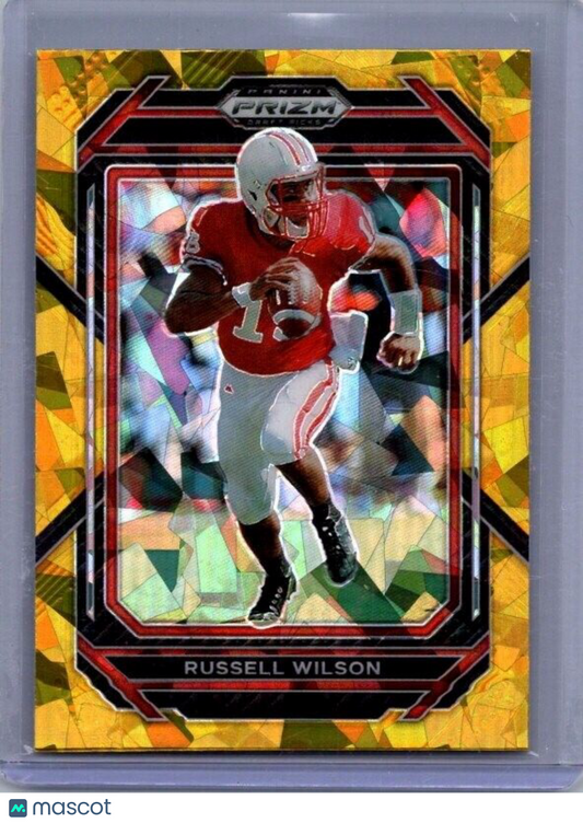 2023 Panini Prizm Draft Picks - Gold Ice Prizm Russell Wilson #86