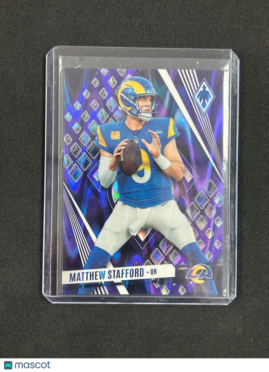 2023 Panini Phoenix Purple Matthew Stafford /125