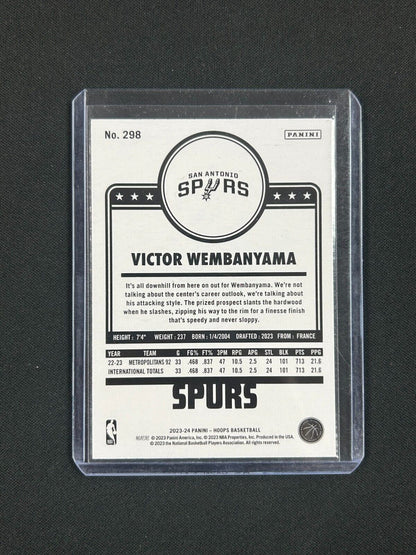 2023-24 Panini NBA Hoops - Hoops Tribute #298 Victor Wembanyama (RC)