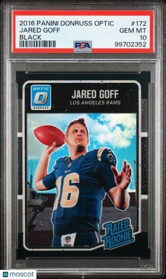 2016 Panini Donruss Optic Black #172 Jared Goff /25 PSA GEM MT 10