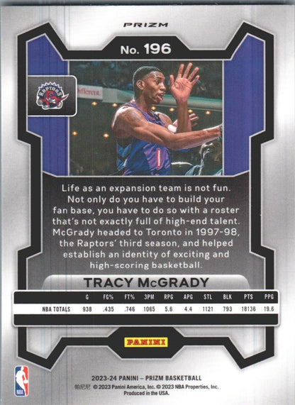 2023-24 Panini Prizm - Green Prizm #196 Tracy McGrady