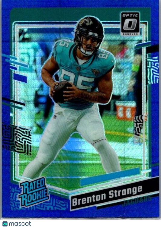 2023 Panini Donruss Optic - Rated Rookie #251 Brenton Strange (RC) Blue Hyper