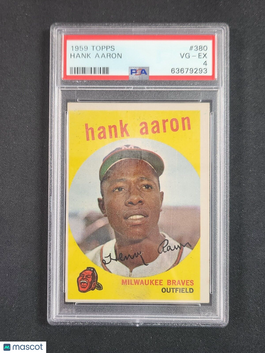 1959 Topps #380 Hank Aaron PSA VG-EX 4