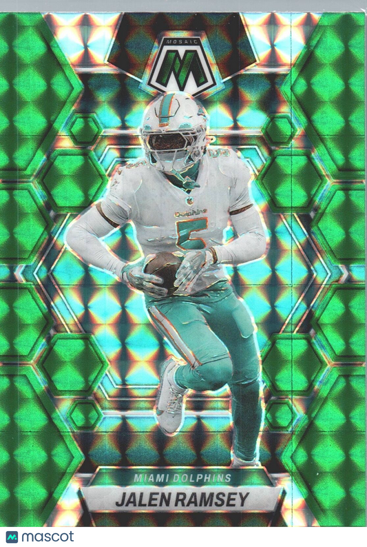 2023 Panini Mosaic #146 Jalen Ramsey Green Mosaic