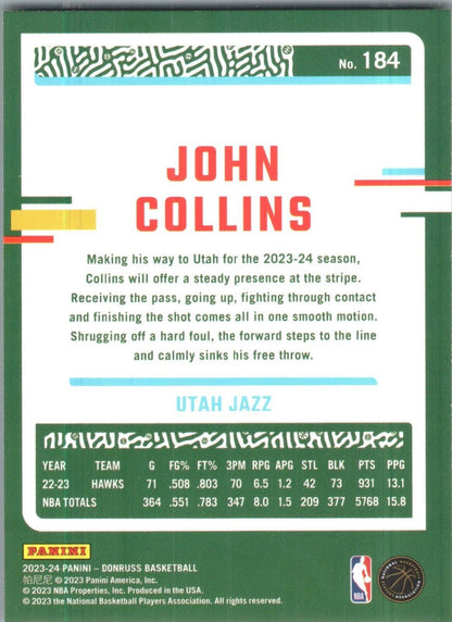 2023-24 Panini Donruss - #184 John Collins