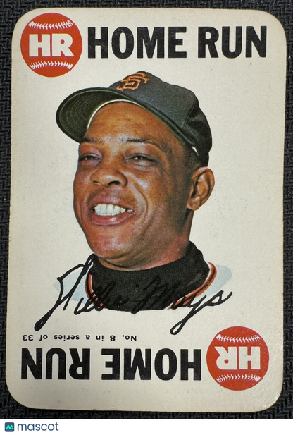 1968 Topps Willie Mays Card Game #8/33