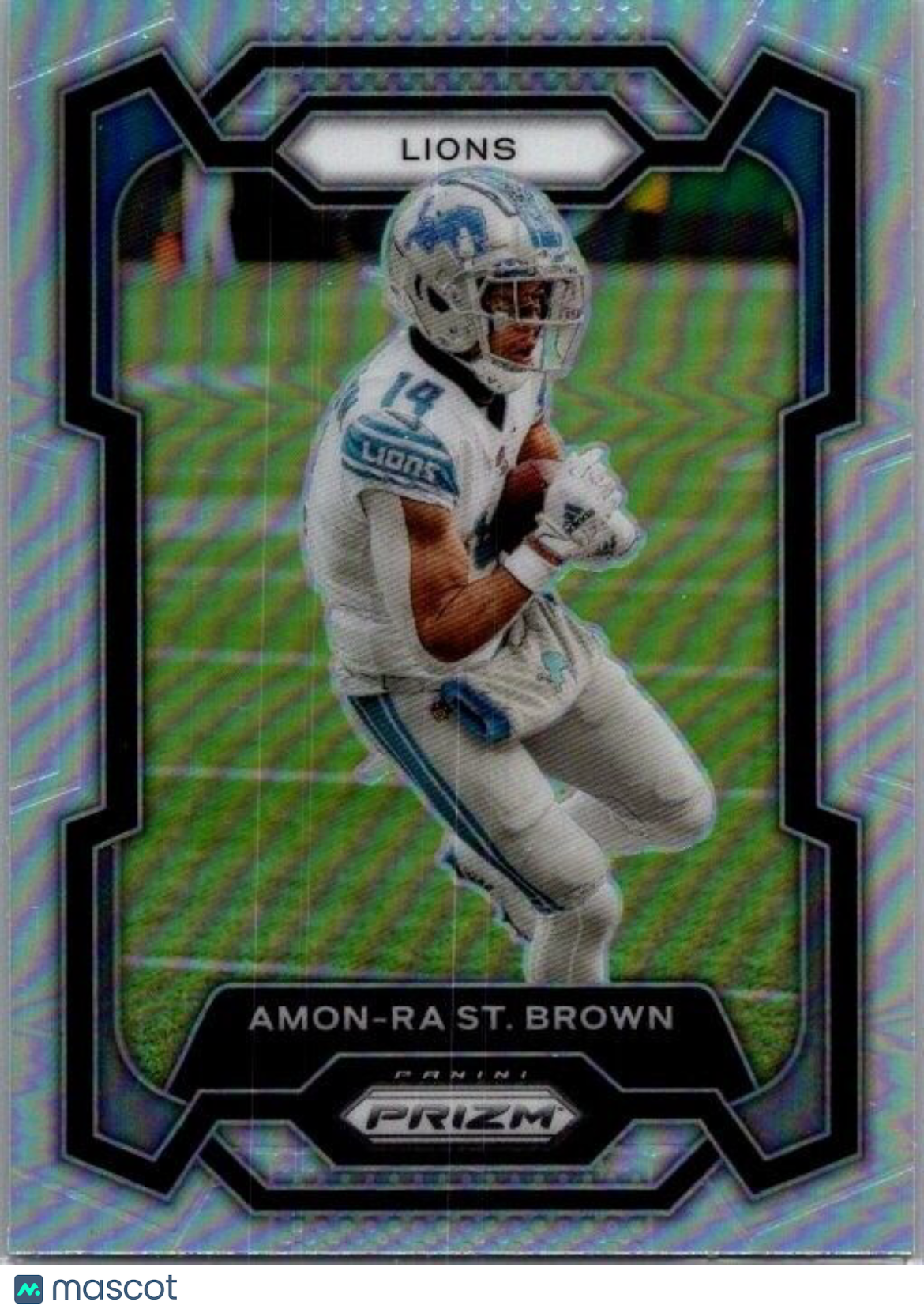 2023 Panini Prizm - #96 Amon-Ra St. Brown Silver Prizm