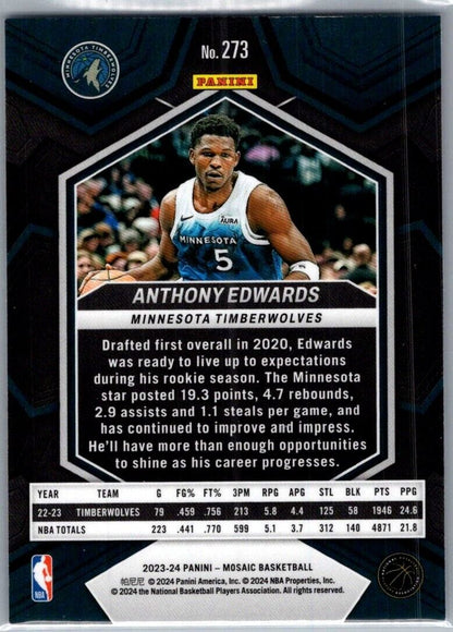 2023-24 Panini Anthony Edwards #273