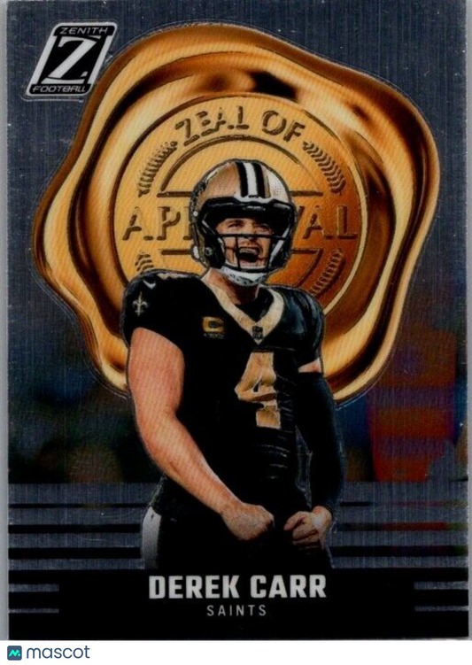 2023 Panini Zenith - Zeal of Approval #3 Derek Carr