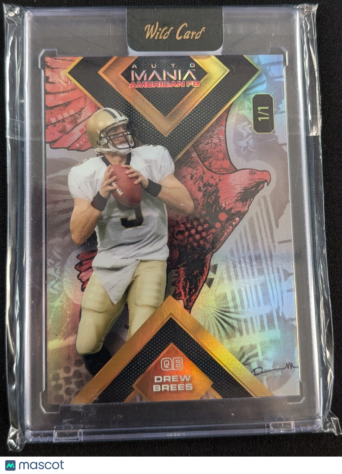 2024 Wild Card Drew Brees #AMASQ-DB Red 1/1