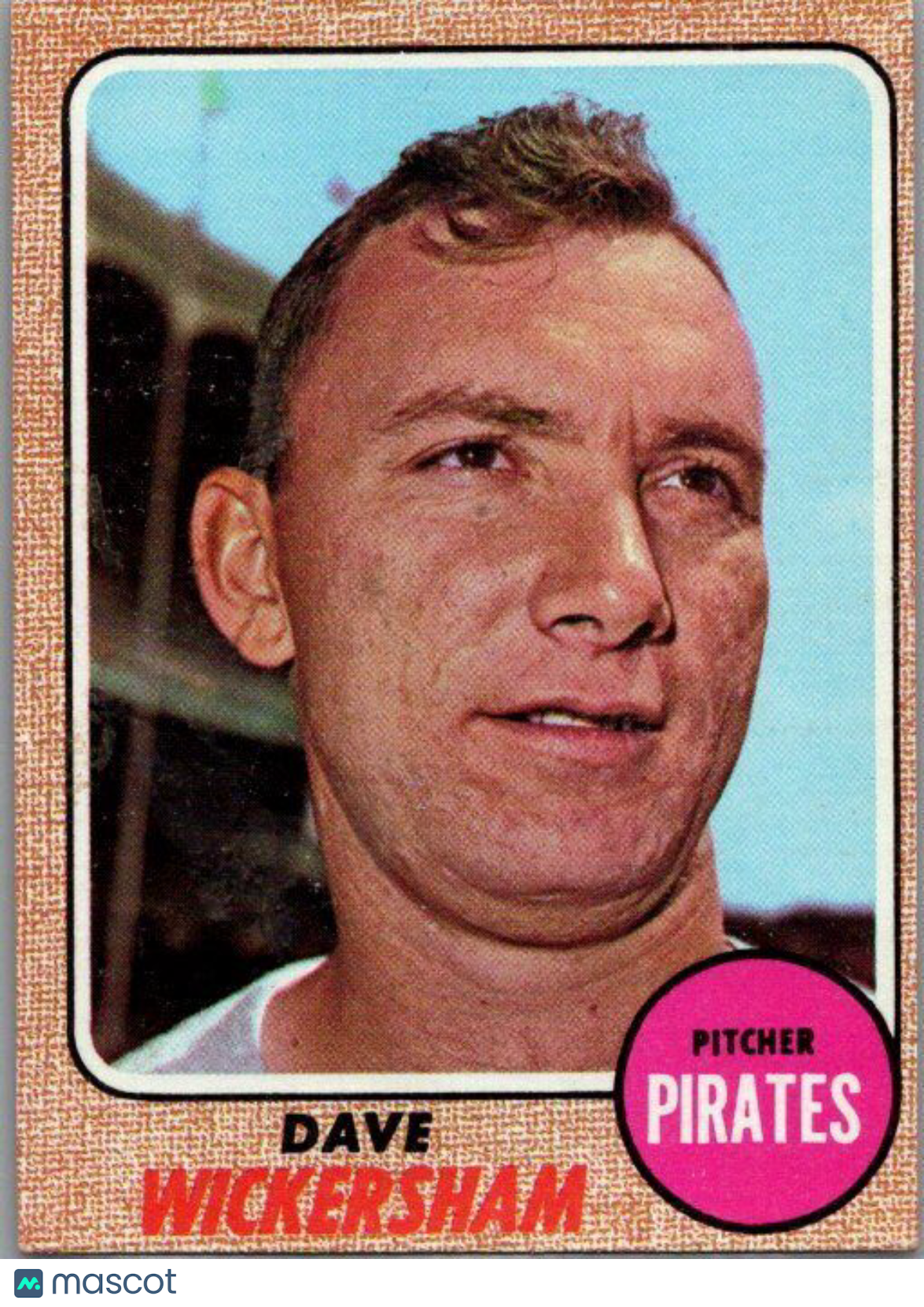 1968 Topps #288 Dave Wickersham VG/EX