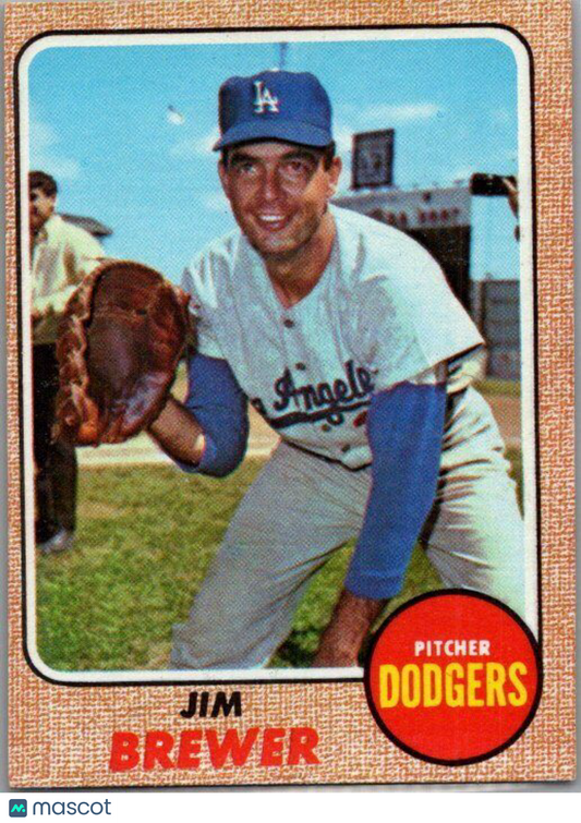 1968 Topps #298 Jim Brewer EX/NM