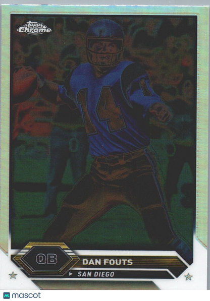 2023 Topps composite Dan Fouts #19 negative