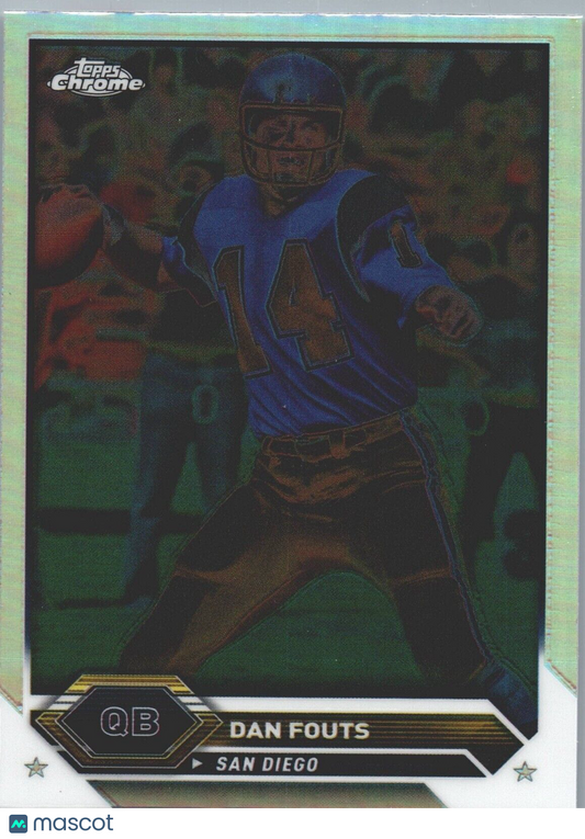 2023 Topps composite Dan Fouts #19 negative