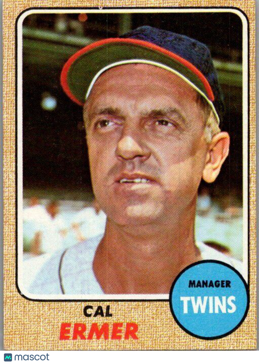 1968 Topps #206 Cal Ermer EX/NM