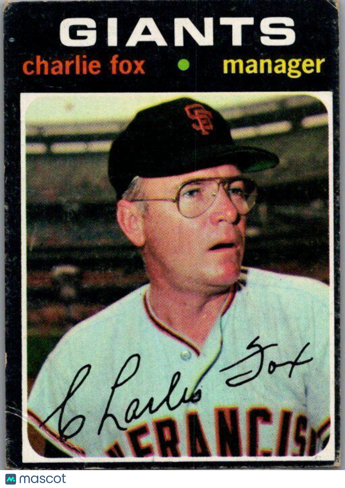 1971 Topps #517 Charlie Fox