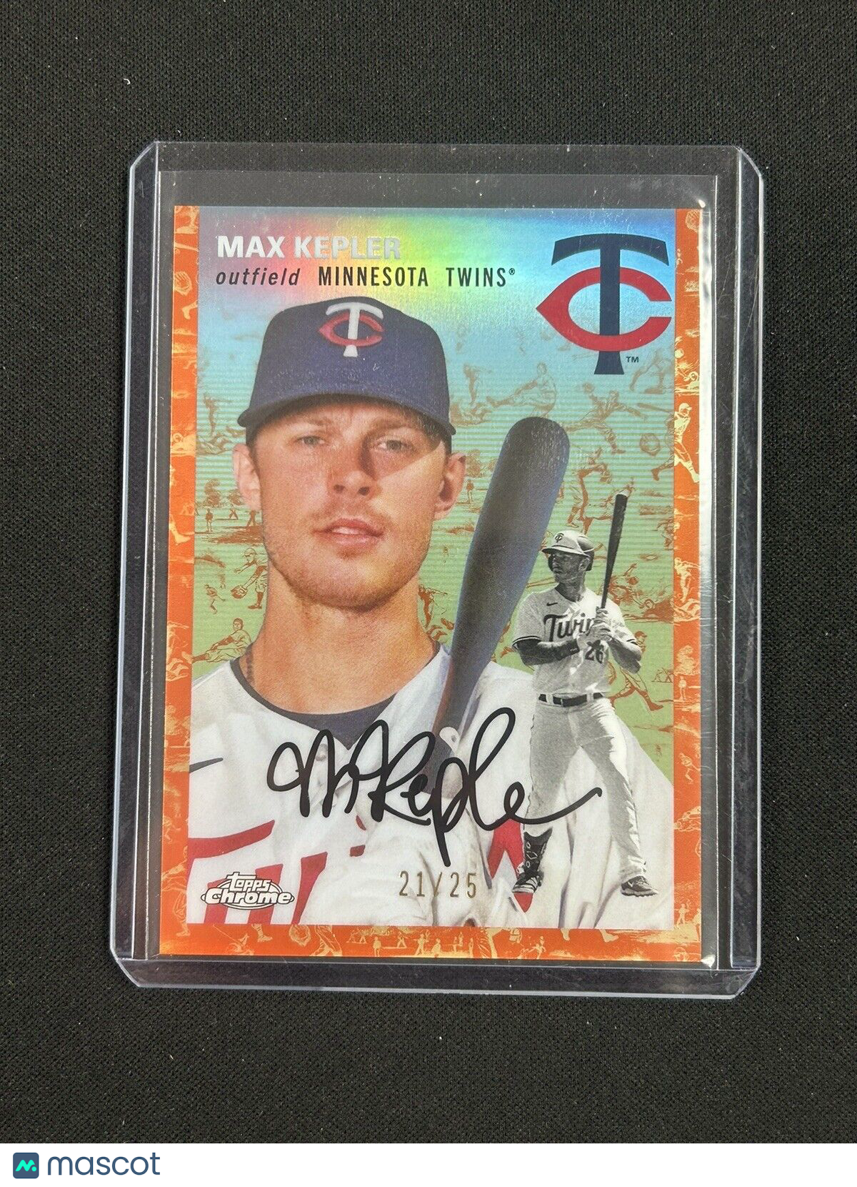 2023 Topps Chrome Orange Max Kepler /25