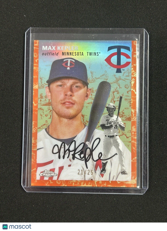 2023 Topps Chrome Orange Max Kepler /25