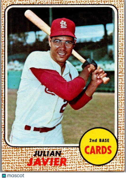 1968 Topps #25 Julian Javier VG-EX