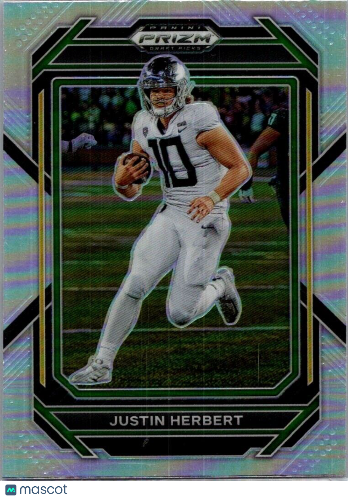 2023 Panini Prizm Draft Picks Silver Prizm- #60 Justin Herbert