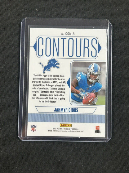 2023 Panini Phoenix JAHMYR GIBBS RC Rookie Contours Insert Detroit Lions JSR2