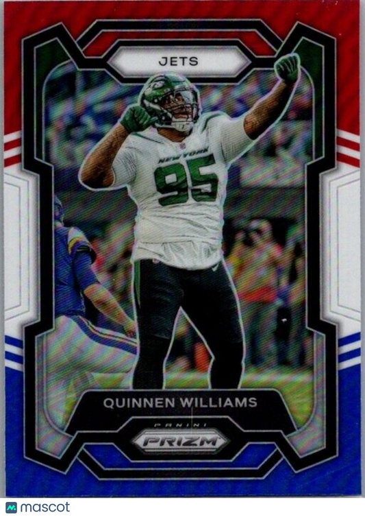 2023 Panini Prizm - #234 Quinnen Williams Red White & Blue