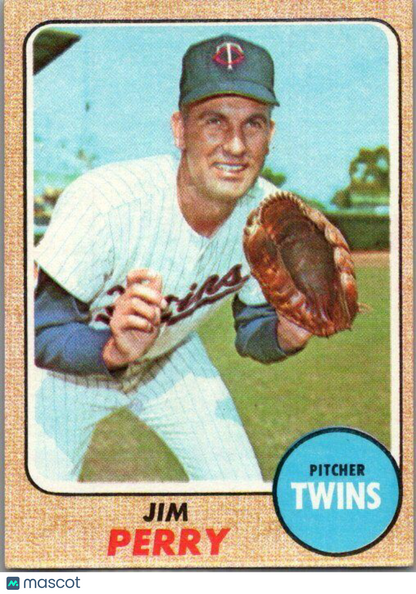 1968 Topps #393 Jim Perry EX/NM