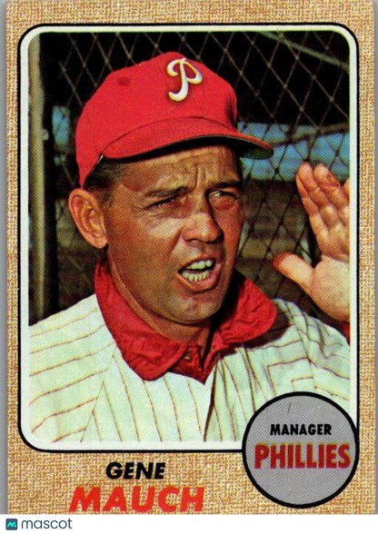 1968 Topps #122 Gene Mauch EX/NM