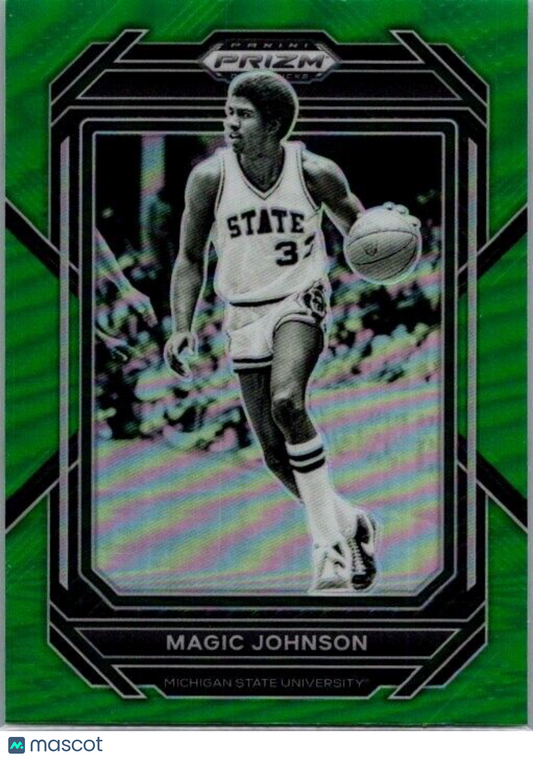 2023 Panini Green Prizm Magic Johnson #79