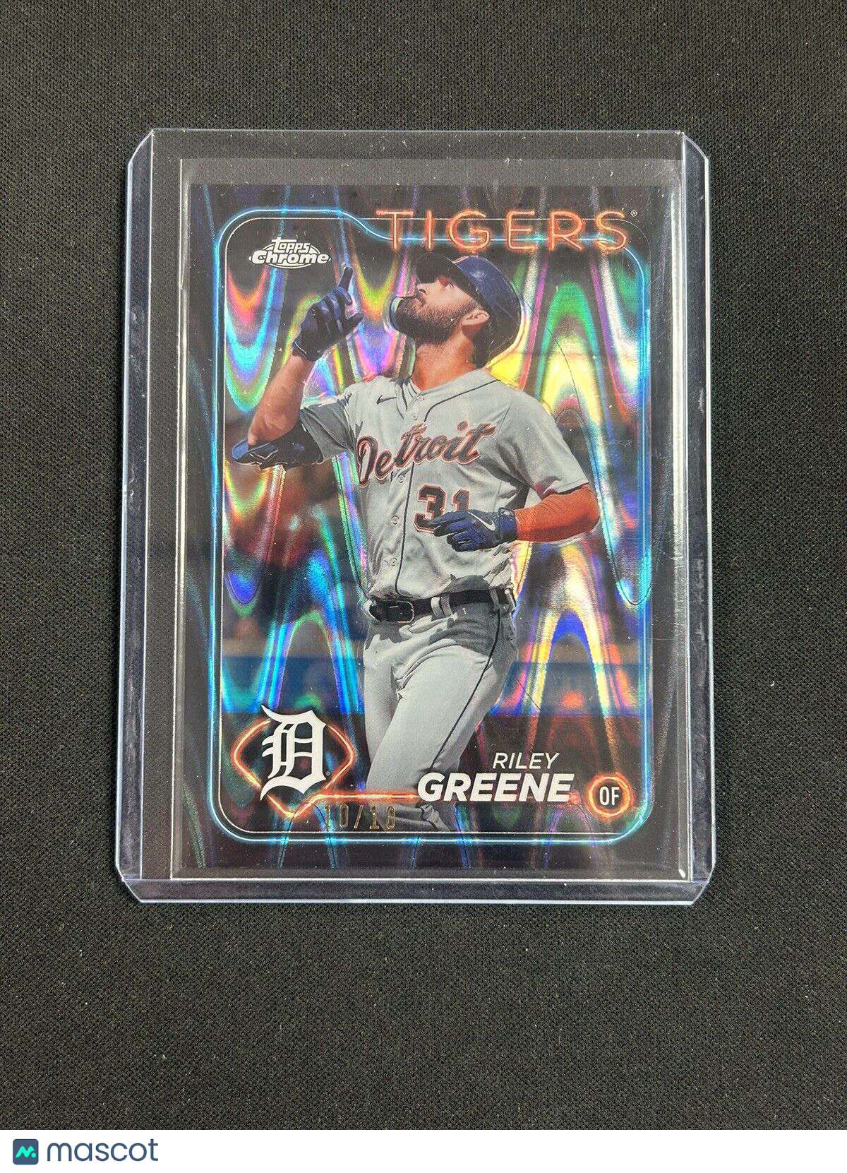 2024 Topps Chrome Black Seismic Riley Greene /10