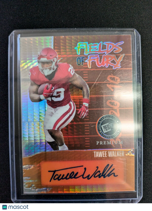 2024 Press Pass Premium Fields of Fury Silver Foil Tawee Walker AUTO 11/25