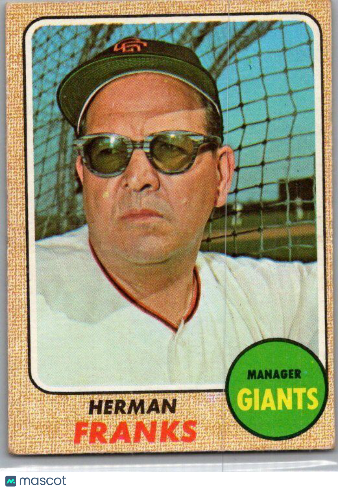 1968 Topps #267 Herman Franks EX/NM