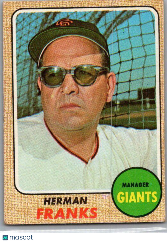 1968 Topps #267 Herman Franks EX/NM