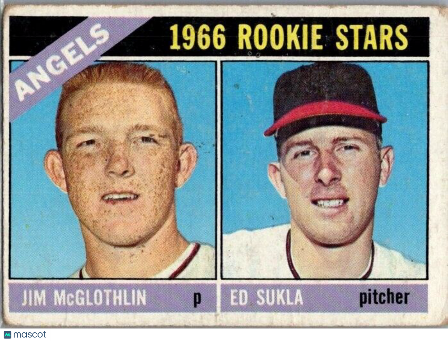 1966 Topps Ed Sukla Jim Mcglothlin #417