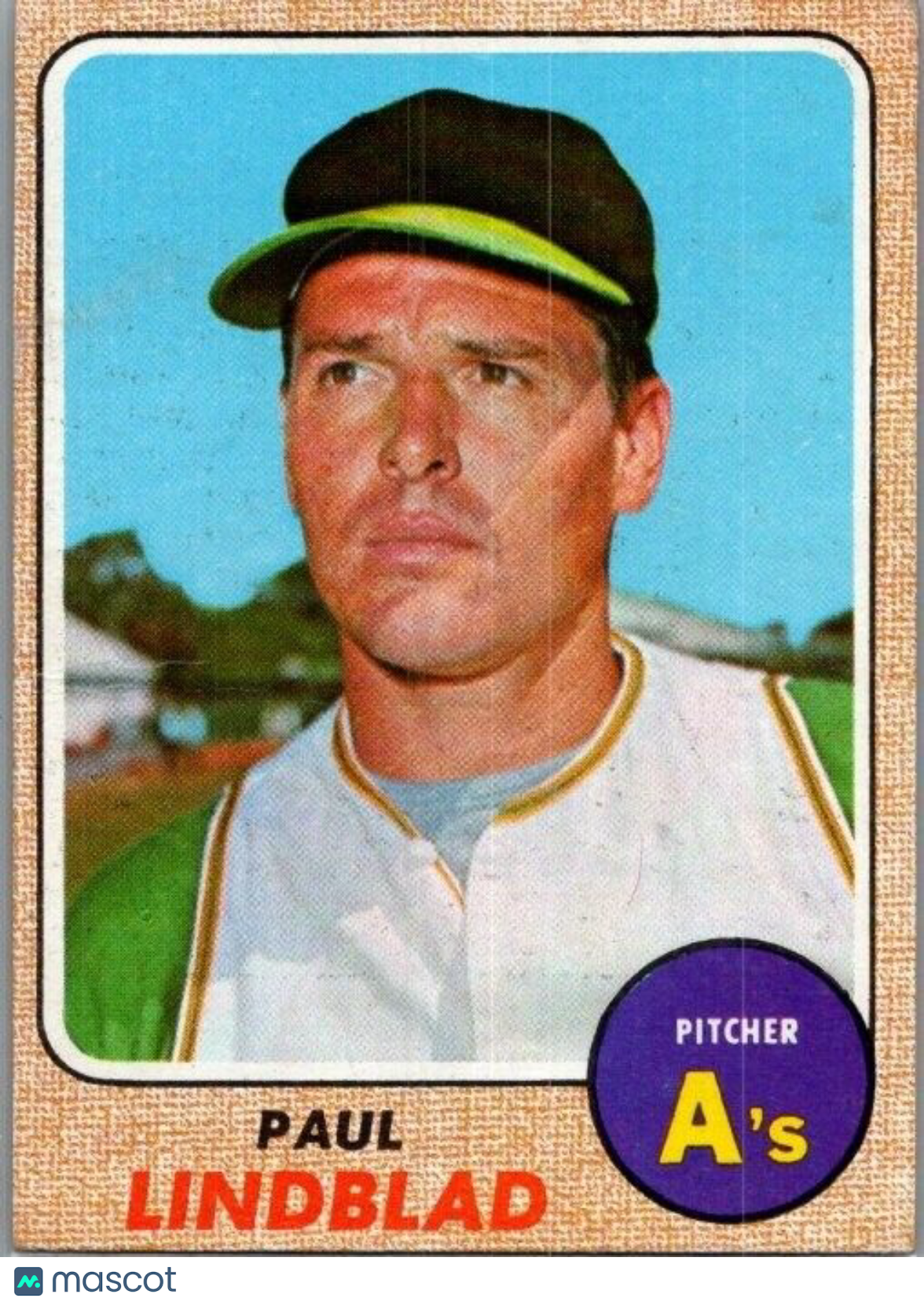 1968 Topps - #127 Paul Lindblad