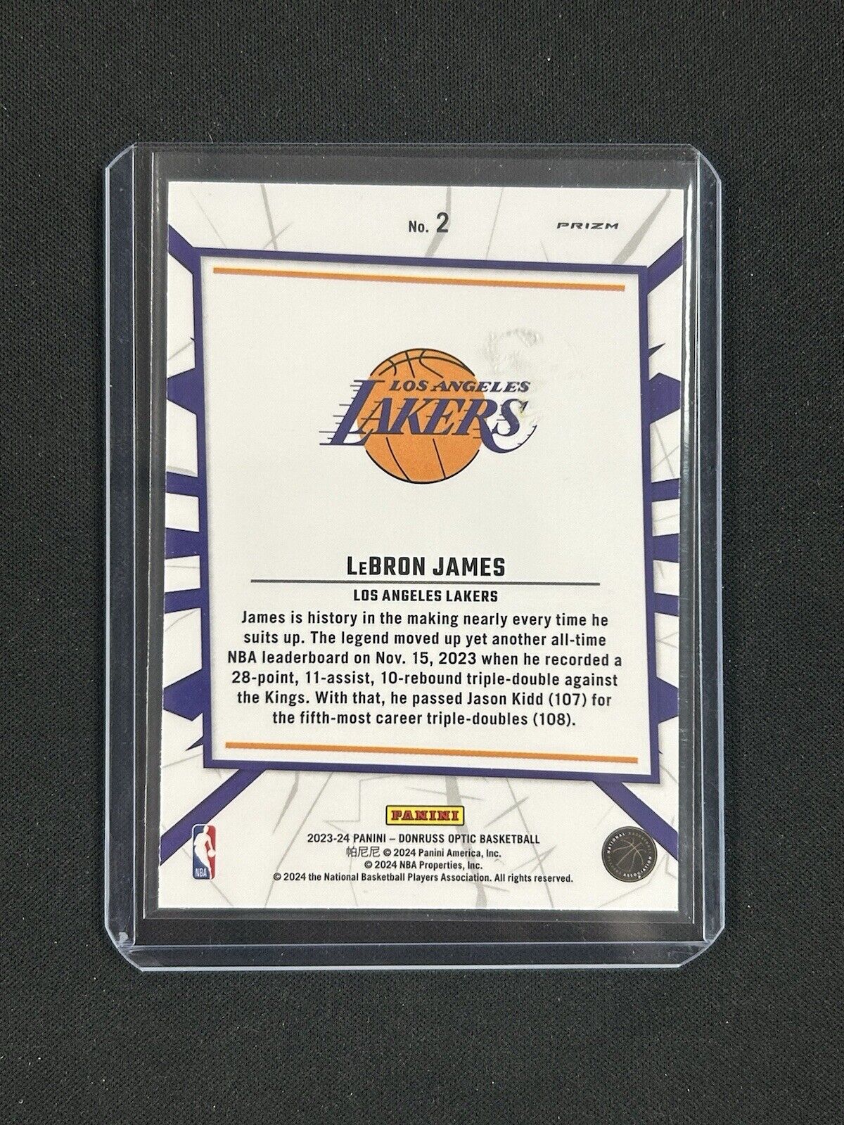 2023-24 Panini Donruss Optic - My House Holo Prizm #2 LeBron James