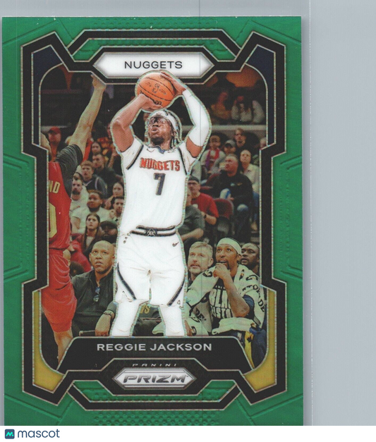 2023-24 Panini Prizm - Green Prizm #235 Reggie Jackson