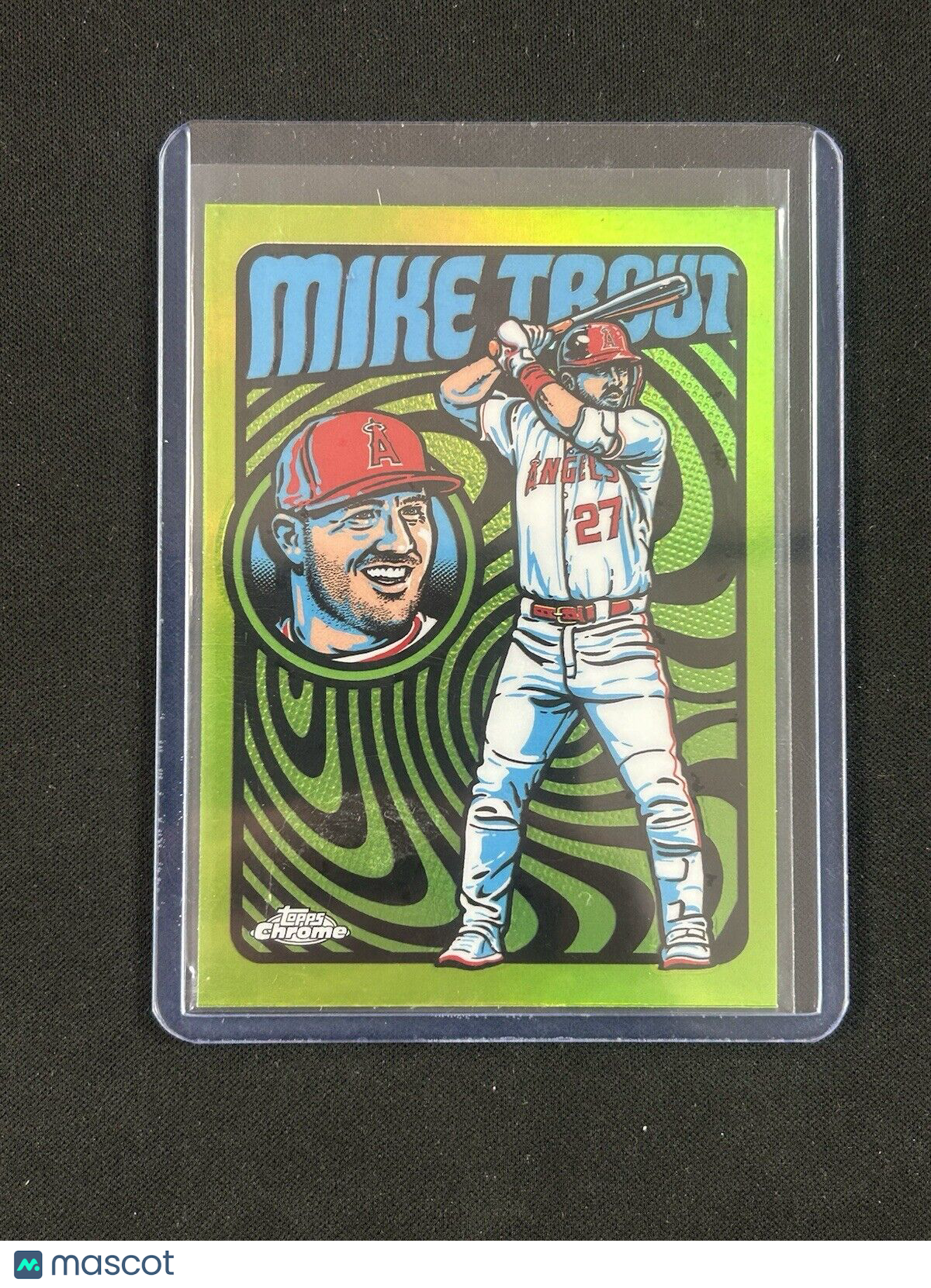 2024 Topps Chrome Ultra Violet All Stars Green #UV-3 Mike Trout