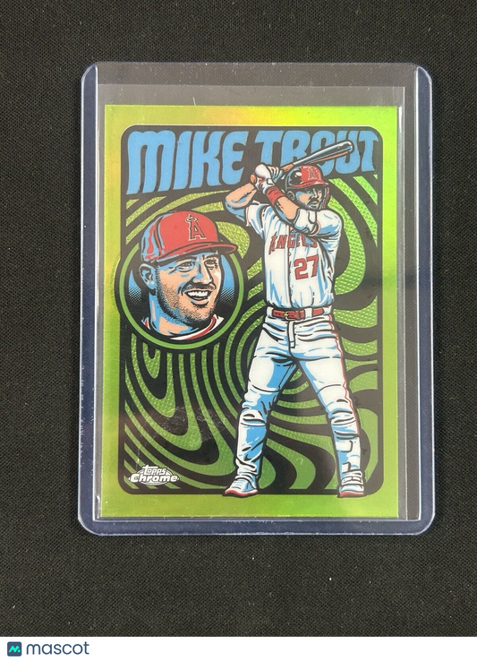 2024 Topps Chrome Ultra Violet All Stars Green #UV-3 Mike Trout